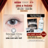 Kính áp tròng VIVIMOON EYECONIC lens cận cho mắt thở màu xám baby Savage Gray, giãn tròng to 14.5mm hạn sử dụng 6 tháng