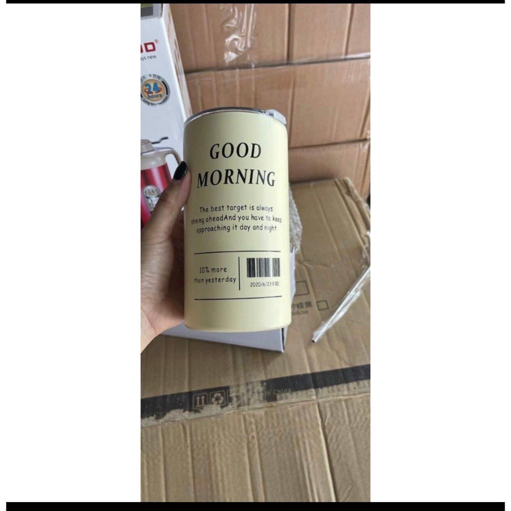 Bình đựng nước giữ nhiệt Iced Americano có ống hút dung tích 600ml, Bình đựng nước giữ nhiệt Iced Americano có ống hút dung tích 600ml,