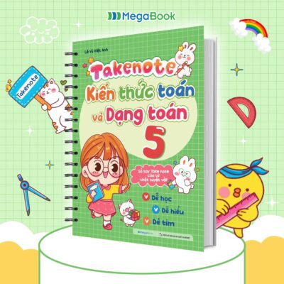 Sách Takenote kiến thức toán và dạng toán lớp 5