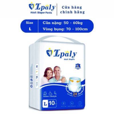Bỉm quần người già Ipaly  đủ size M10-L10-XL10 thấm hút tốt, thun co mềm mại giá tốt miễn ship