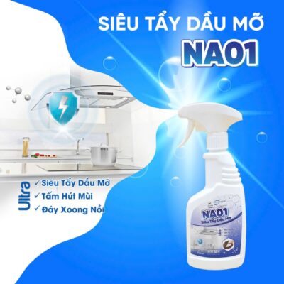 Chai tẩy dầu mỡ NA01 500ml tẩy tất cả dầu mỡ lâu ngày đọng lại , an toàn lành tính với da tay