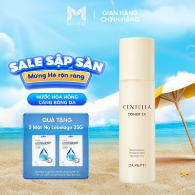 [MẪU MỚI] Nước Hoa Hồng Dưỡng Da Cấp Ẩm, Căng Bóng Dr.Pepti Centella Toner Ex 180ml