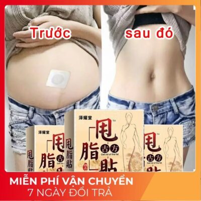 [Hộp 40 miếng] dán tan mỡ bụng giảm mỡ bụng cấp tốc, detox giảm cân an toàn giảm mỡ toàn thân tan mỡ (cao_nhien_thith)