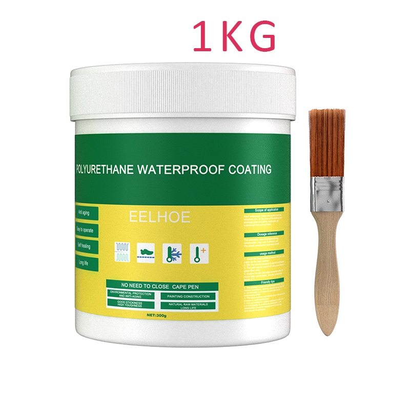 【🔥Rẻ】1kg Keo chống thấm trong suốt Nhật Bản trọng lượng tặng kèm chổi quét nhỏ 【🔥Rẻ】1kg Keo chống thấm trong suốt Nhật Bản trọng lượng tặng kèm chổi quét nhỏ