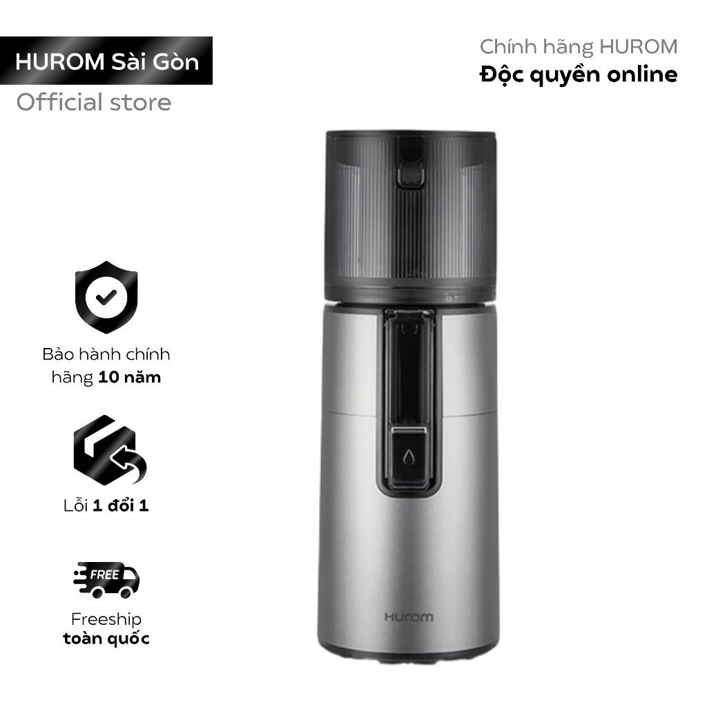 (HCM)CHÍNH HÃNG BẢO HÀNH 10 NĂM - MÁY ÉP CHẬM HUROM H400 MÀU XÁM (HCM)CHÍNH HÃNG BẢO HÀNH 10 NĂM - MÁY ÉP CHẬM HUROM H400 MÀU XÁM