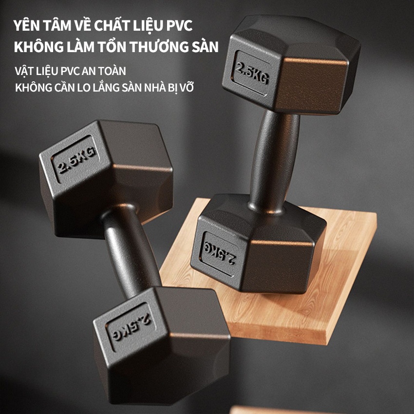 Tạ PINMU Lục Giác Tập Gym Thể Hình Tại Nhà 2kg 4kg 10kg 20kg Nhựa PVC Cao Cấp Nam Nữ Đều Dùng Được Tạ PINMU Lục Giác Tập Gym Thể Hình Tại Nhà 2kg 4kg 10kg 20kg Nhựa PVC Cao Cấp Nam Nữ Đều Dùng Được