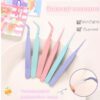 St. kunkka 100mm Nhíp thủ công bằng thép không gỉ Macaron Màu Sổ tay Nhíp cho DIY ngày lễ Sổ tay Nhãn dán Trang sức Dụng cụ làm đồ trang sức