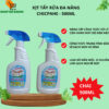 Xịt tẩy rửa đa năng Chicaphe 500ml tẩy cặn canxi, vệ sinh bếp, sàn nhà.., siêu sạch - shop bố Daino