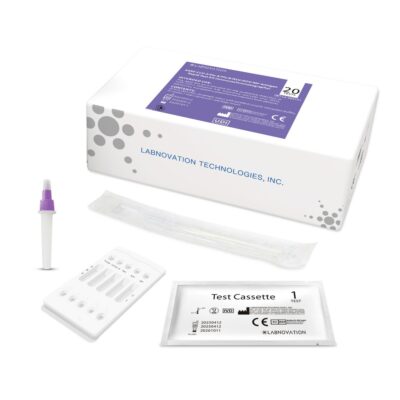 Bộ test xét nghiệm nhanh 6 trong 1 Cúm A/ Cúm B/ Covid19/ RSV/ Adeno Virus/ MP chính xác LABNOVATION