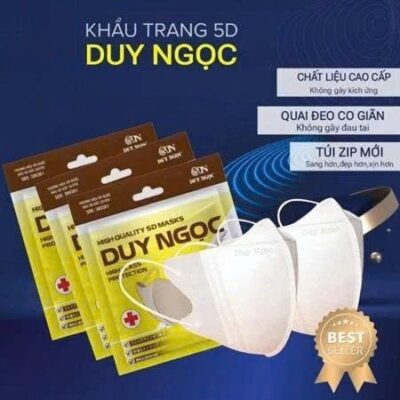 thùng 200-600 chiếc Khẩu trang 5D, kháng khuẩn, dùng 1 lần, duy ngọc