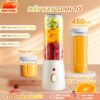🚚 Giao Nhanh Máy Xay Sinh Tố 450ML Máy Xay Sinh Tố Cầm Tay Mini Máy Xay Mini Máy Ép Trái Cây 10 Lưỡi