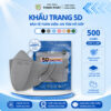 [500 Chiếc] Khẩu Trang 5D Thịnh Phát 3 Lớp Kháng Khuẩn, Chống Tia UV, Kháng Giọt Bắn, Lọc Bụi Mịn