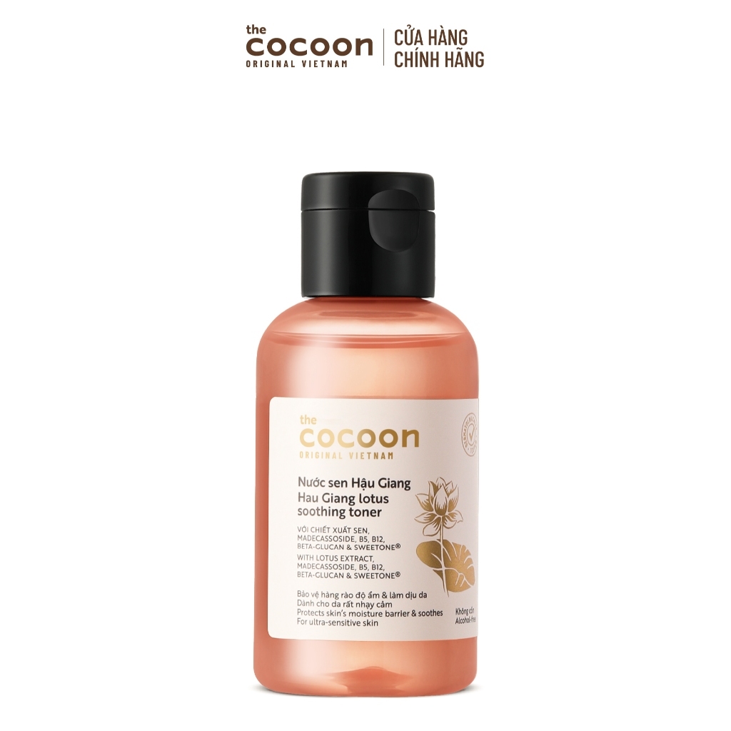 Nước sen Hậu Giang (toner) Cocoon giúp phục hồi đa nhiệm cho da rất nhạy cảm 140ml / 310ml - Vegan Nước sen Hậu Giang (toner) Cocoon giúp phục hồi đa nhiệm cho da rất nhạy cảm 140ml / 310ml - Vegan