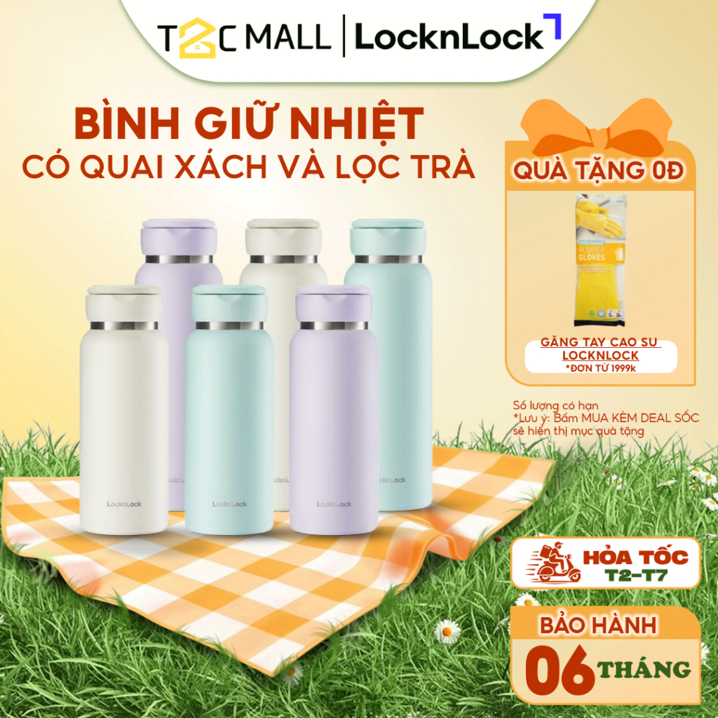 Bình Giữ Nhiệt LocknLock 650ML-800ML Sling Ring Có Quai Xách Cute Màu Pastel LHC4321-4322 T2C Mall Bình Giữ Nhiệt LocknLock 650ML-800ML Sling Ring Có Quai Xách Cute Màu Pastel LHC4321-4322 T2C Mall
