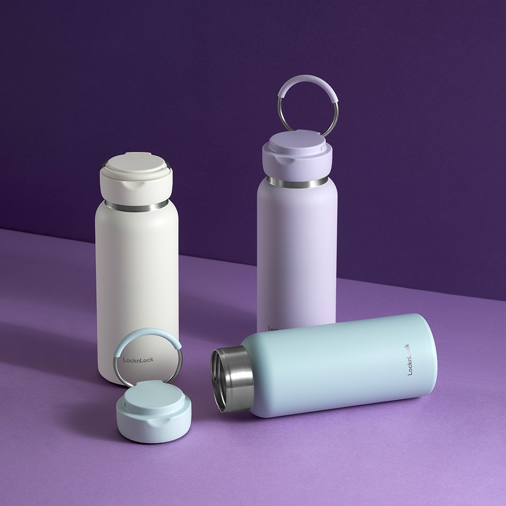 Bình Giữ Nhiệt LocknLock 650ML-800ML Sling Ring Có Quai Xách Cute Màu Pastel LHC4321-4322 T2C Mall Bình Giữ Nhiệt LocknLock 650ML-800ML Sling Ring Có Quai Xách Cute Màu Pastel LHC4321-4322 T2C Mall