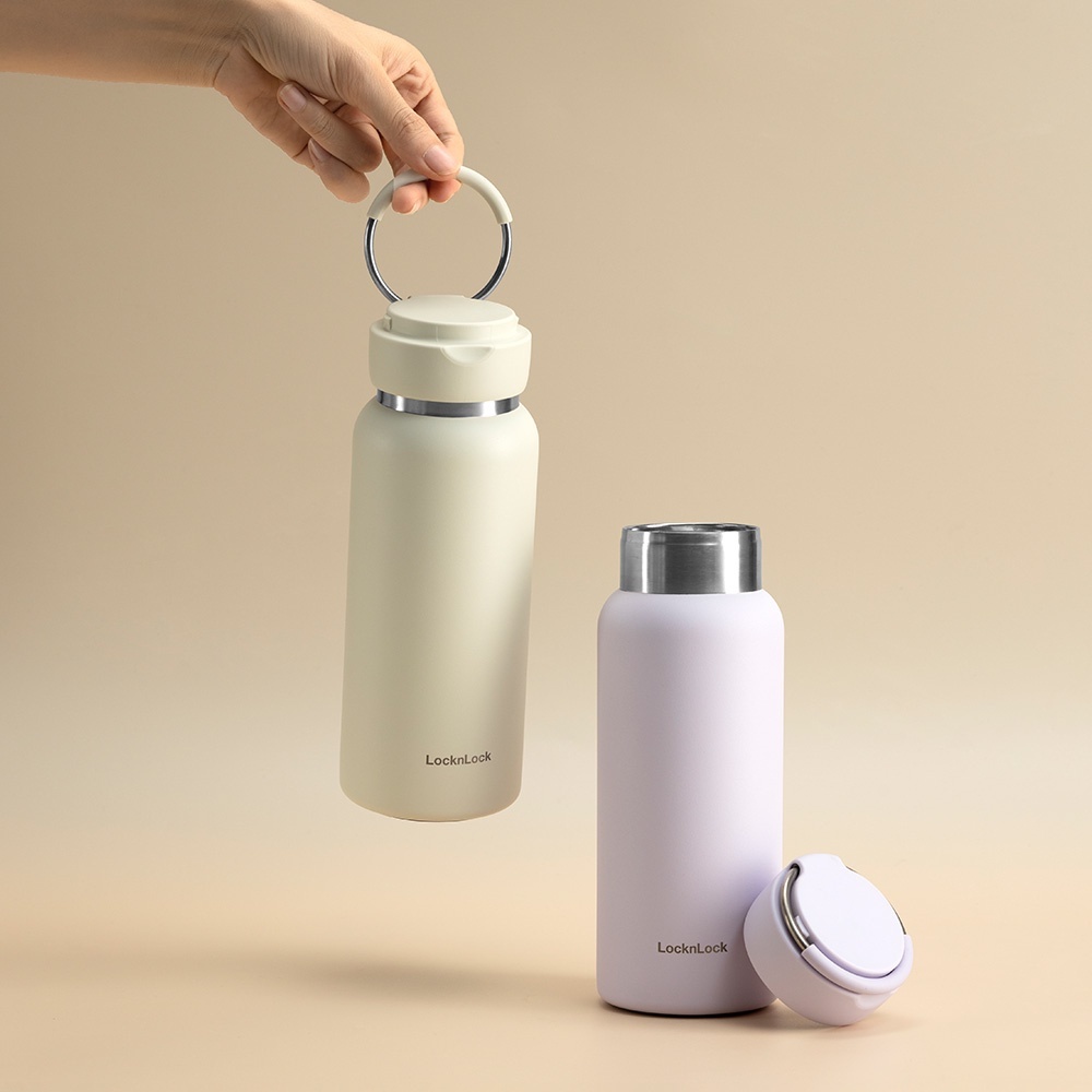 Bình Giữ Nhiệt LocknLock 650ML-800ML Sling Ring Có Quai Xách Cute Màu Pastel LHC4321-4322 T2C Mall Bình Giữ Nhiệt LocknLock 650ML-800ML Sling Ring Có Quai Xách Cute Màu Pastel LHC4321-4322 T2C Mall