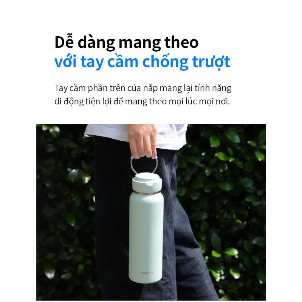 Bình Giữ Nhiệt LocknLock 650ML-800ML Sling Ring Có Quai Xách Cute Màu Pastel LHC4321-4322 T2C Mall Bình Giữ Nhiệt LocknLock 650ML-800ML Sling Ring Có Quai Xách Cute Màu Pastel LHC4321-4322 T2C Mall