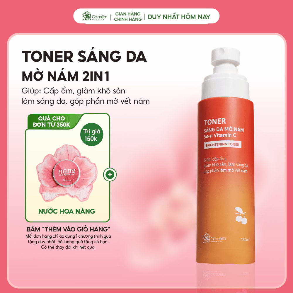 Toner Sáng Da Mờ Nám Tàn Nhang Vitamin C Chiết Xuất Sơ Ri Cỏ Mềm 150ml Toner Sáng Da Mờ Nám Tàn Nhang Vitamin C Chiết Xuất Sơ Ri Cỏ Mềm 150ml