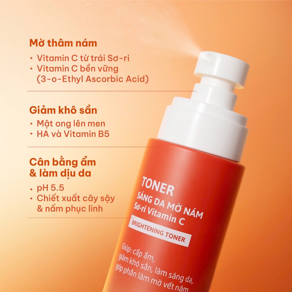 Toner Sáng Da Mờ Nám Tàn Nhang Vitamin C Chiết Xuất Sơ Ri Cỏ Mềm 150ml Toner Sáng Da Mờ Nám Tàn Nhang Vitamin C Chiết Xuất Sơ Ri Cỏ Mềm 150ml