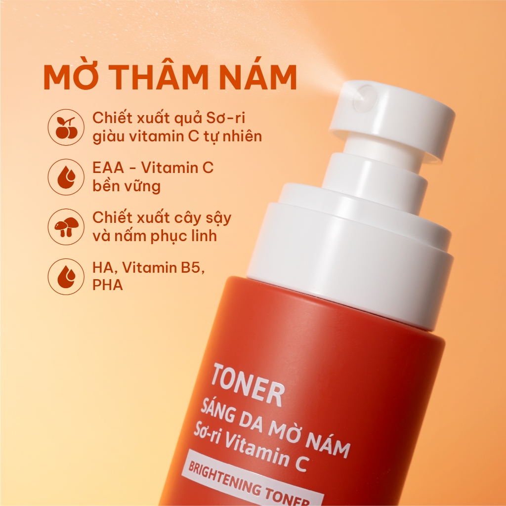 Toner Sáng Da Mờ Nám Tàn Nhang Vitamin C Chiết Xuất Sơ Ri Cỏ Mềm 150ml Toner Sáng Da Mờ Nám Tàn Nhang Vitamin C Chiết Xuất Sơ Ri Cỏ Mềm 150ml