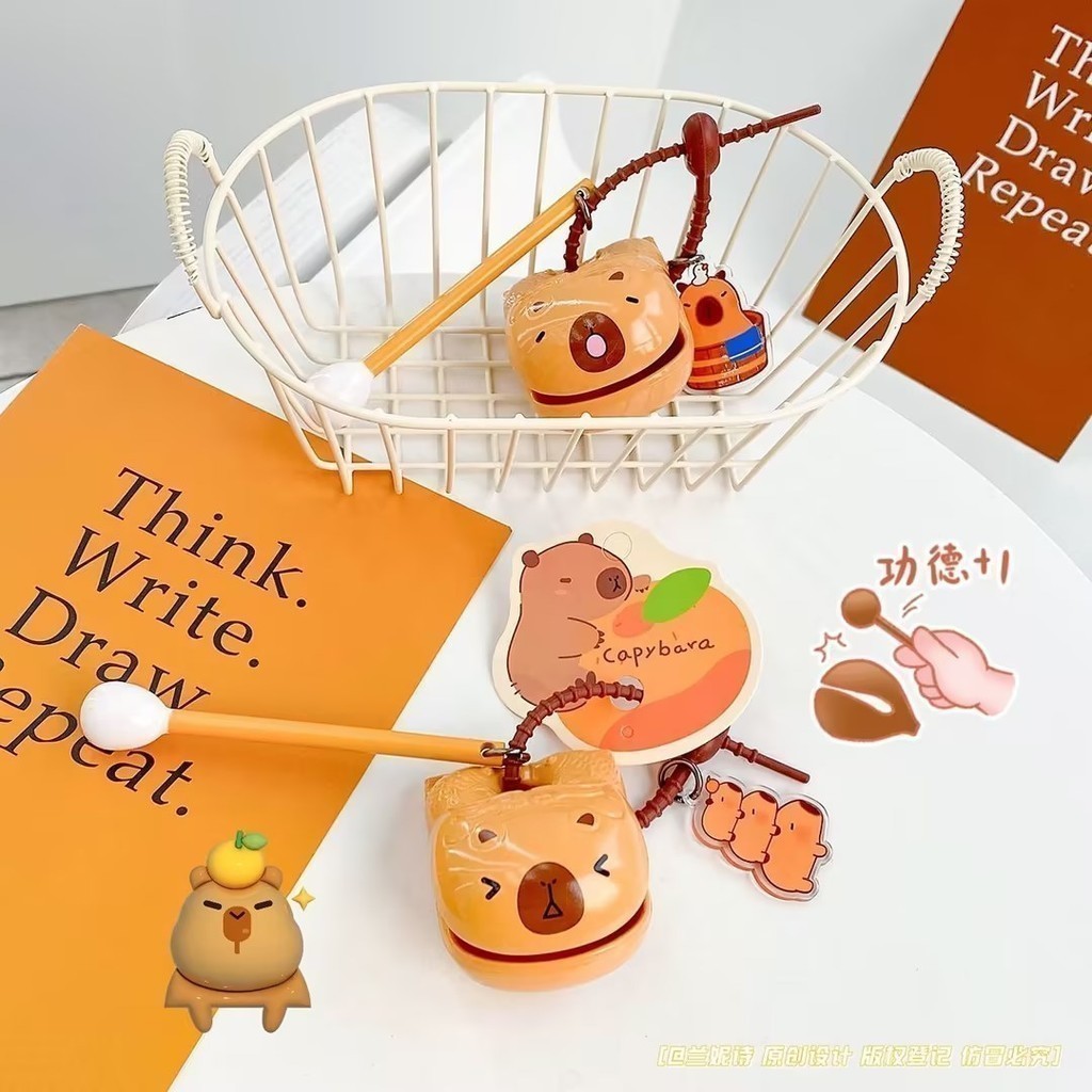 🍑peach🍑 Gõ mõ mini Capybara, Mõ giải nghiệp hình thú dễ thương vang to – Bộ gõ mõ Tịnh Tâm Vô Tri, đồ chơi văn phòng 🍑peach🍑 Gõ mõ mini Capybara, Mõ giải nghiệp hình thú dễ thương vang to – Bộ gõ mõ Tịnh Tâm Vô Tri, đồ chơi văn phòng