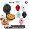 Aimi Máy Nướng Bánh Đa Năng Màu Đỏ, Công Suất 350W Màu Đen, Máy Làm Bánh Đa Năng Trắng
