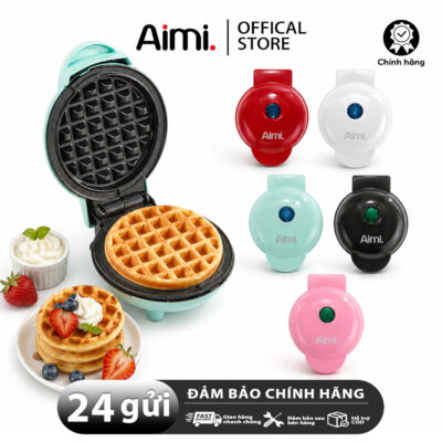 Aimi Máy Nướng Bánh Đa Năng Màu Đỏ, Công Suất 350W Màu Đen, Máy Làm Bánh Đa Năng Trắng