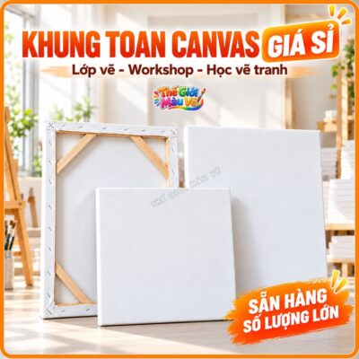 Toan Vẽ Tranh Canvas , Khung Vải Căng Sẵn – Toan Vẽ Tranh Acrylic, Sơn Dầu, Màu Nước, Học vẽ, Lớp Vẽ, Workshop