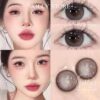[6M] LENS Kính áp tròng 397 Brown JOLLY STORE lens trăng khuyết nâu hồng giãn vừa 14.2mm LUNA EYES