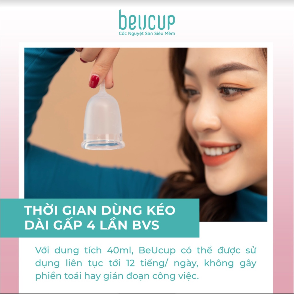 Combo 2 Cốc Nguyệt San BeUCup Chính Hãng,100% Silicol Y Tế Wacker Đức siêu mềm Combo 2 Cốc Nguyệt San BeUCup Chính Hãng,100% Silicol Y Tế Wacker Đức siêu mềm
