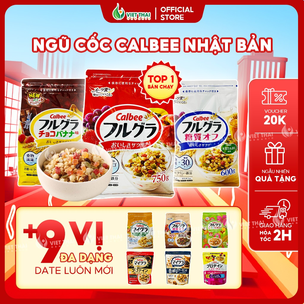 【PHIÊN BẢN MỚI + 13 VỊ】Ngũ cốc Calbee Nhật Bản Ăn Kiêng Giảm Cân - Granola Dinh Dưỡng Mix Trái Cây Hạt Ăn Sáng 【PHIÊN BẢN MỚI + 13 VỊ】Ngũ cốc Calbee Nhật Bản Ăn Kiêng Giảm Cân - Granola Dinh Dưỡng Mix Trái Cây Hạt Ăn Sáng