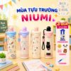 Bình giữ nhiệt XCUP NIUMI 600ml, ly giữ nhiệt nóng lạnh inox 316 cao cấp có quai xách tiện lợi