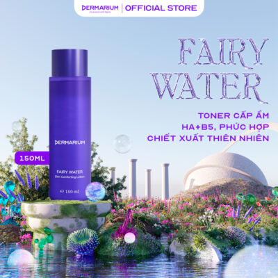 Toner HA B5 Dermarium Fairy Water chứa Zinc PCA cấp ẩm làm dịu cho da mụn dung tích 150ml