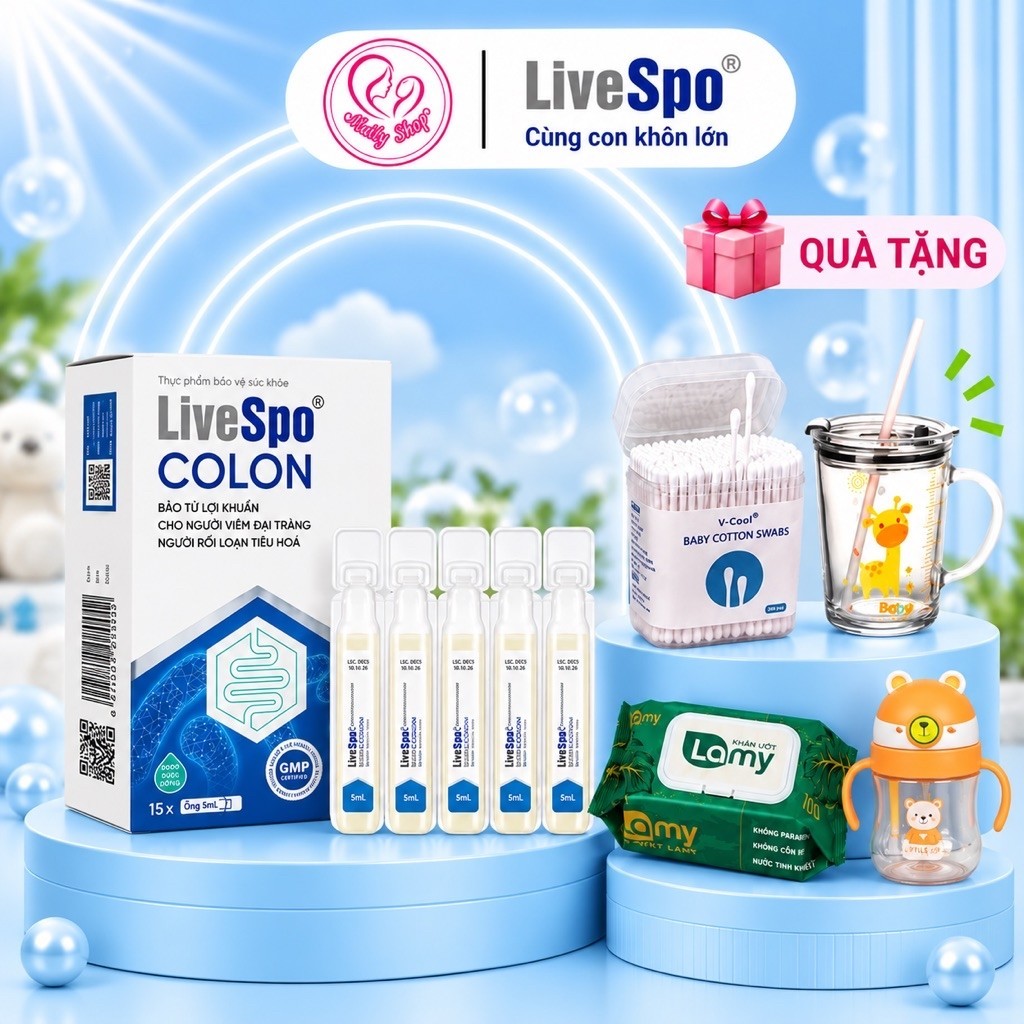 LiveSpo Colon chính hãng - bổ sung men hỗ trợ viêm đại tràng, tiêu chảy, táo bón cân bằng hệ vi sinh LiveSpo Colon chính hãng - bổ sung men hỗ trợ viêm đại tràng, tiêu chảy, táo bón cân bằng hệ vi sinh