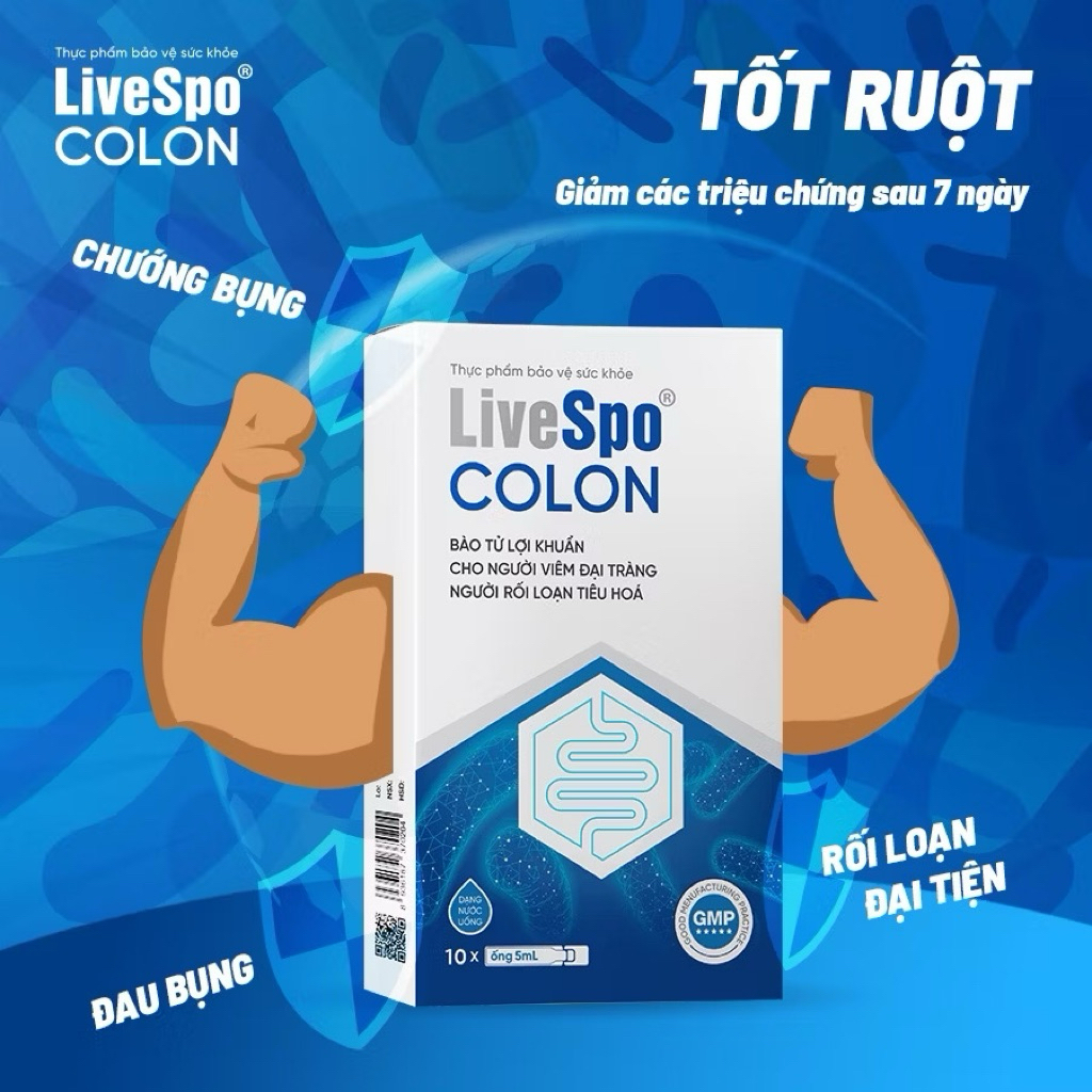 LiveSpo Colon chính hãng - bổ sung men hỗ trợ viêm đại tràng, tiêu chảy, táo bón cân bằng hệ vi sinh LiveSpo Colon chính hãng - bổ sung men hỗ trợ viêm đại tràng, tiêu chảy, táo bón cân bằng hệ vi sinh