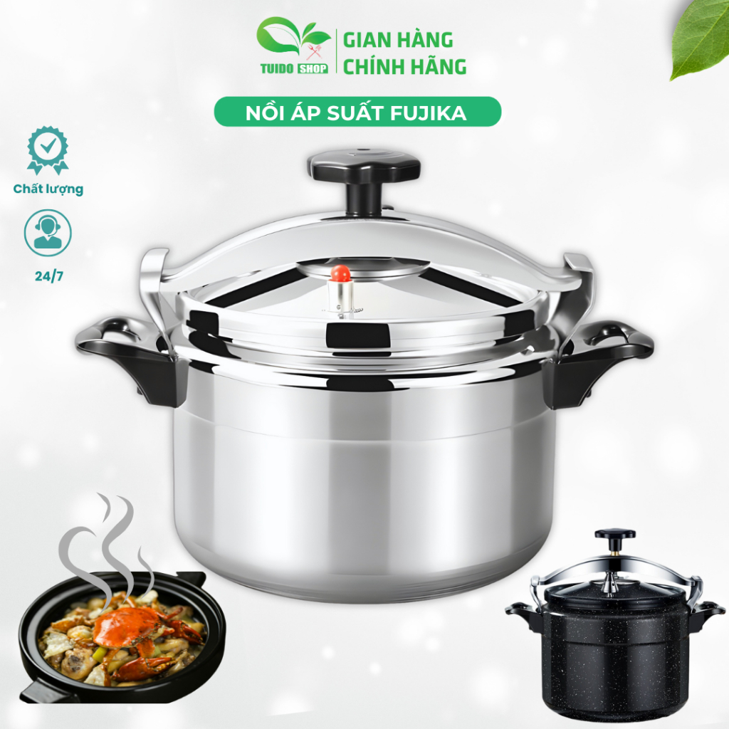 Nồi áp suất đun Bếp từ, Bếp gas NK Media - Fujika 4L 5L-7L Bảo Hành 12 Tháng - TUIDO SHOP Nồi áp suất đun Bếp từ, Bếp gas NK Media - Fujika 4L 5L-7L Bảo Hành 12 Tháng - TUIDO SHOP