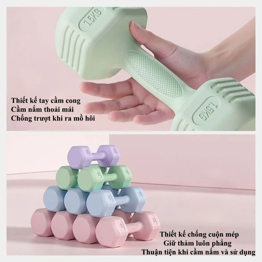 Quả Tạ KEEP Tập Tay Cho Nữ Tại Nhà Nhiều Màu Sắc Trọng Lượng 1kg 1kg5 2kg 3kg Chuyên Thể Dục bọc nhựa cao cấp chống xước Quả Tạ KEEP Tập Tay Cho Nữ Tại Nhà Nhiều Màu Sắc Trọng Lượng 1kg 1kg5 2kg 3kg Chuyên Thể Dục bọc nhựa cao cấp chống xước
