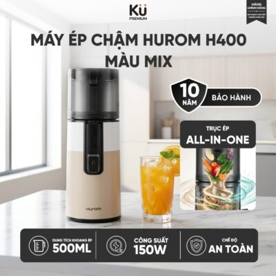 Máy ép chậm Hurom H400 - Công Nghệ Hiện Đại - Bảo Hành Chính Hãng 10 Năm