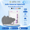 [KOC - 9A Thịnh Phát ] 200 Chiếc Khẩu Trang Thịnh Phát toàn mặt 9A dày 4 lớp vải PP không dệt và 1 lớp vải kháng khuẩn