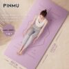 Thảm Yoga PINMU miếng lót Tập gym Gấp Gọn Định Tuyến 5CM Chất Liệu TPE 1 Lớp Chống Trượt Đàn Hồi Tốt