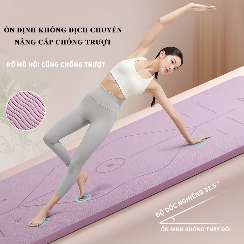 Thảm Yoga PINMU miếng lót Tập gym Gấp Gọn Định Tuyến 5CM Chất Liệu TPE 1 Lớp Chống Trượt Đàn Hồi Tốt Thảm Yoga PINMU miếng lót Tập gym Gấp Gọn Định Tuyến 5CM Chất Liệu TPE 1 Lớp Chống Trượt Đàn Hồi Tốt