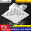 Quạt thông gió âm trần 6-12 inch, động cơ dây đồng, hút ẩm khử mùi, êm, lắp trần thạch cao/nhôm/gỗ/PVC, 220V