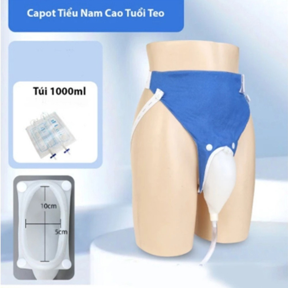 sstimall Dụng cụ hỗ trợ đi tiểu cho người bệnh nam, nữ Chất liệu silicon Túi đựng nước tiểu 1000L sstimall Dụng cụ hỗ trợ đi tiểu cho người bệnh nam, nữ Chất liệu silicon Túi đựng nước tiểu 1000L