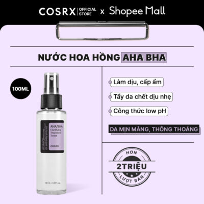 COSRX Nước hoa hồng AHA/BHA Clarifying Treatment Toner 100ml/150ml