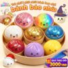 Siopao Đồ Chơi Cầu Vồng Lấp Lánh Bánh Bao Squishy Slime Di Động Fidget Giảm Căng Thẳng Đồ Chơi Quà Tặng