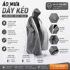 Áo Mưa Cao Cấp; Áo kéo khoá trước. Áo bít. Áo 2 người. chất liệu vải dù da cá vân tổ ong. Chống nước tốt nhanh khô.