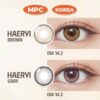 SLENS - 1 NGÀY (1 CHIẾC) HAERYI brown/gray MPC - Kính áp tròng Hàn Quốc Seoullens