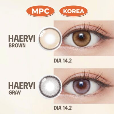 SLENS - 1 NGÀY (1 CHIẾC) HAERYI brown/gray MPC - Kính áp tròng Hàn Quốc Seoullens