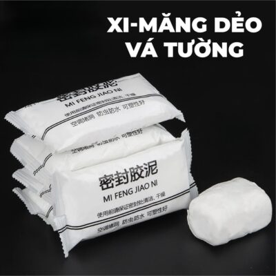 Combo 15 Gói Xi măng dẻo bịt lỗ tường, kéo vấ lỗ hổng điều hòa lỗ tường