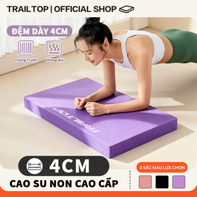 【COD】Trailtop 4cm Thảm TPE Dày Miếng Đệm Mềm Dầy Balance Pad - Thảm Quỳ Gối Tập Thể Dục Plank GYM Yoga Đa Năng